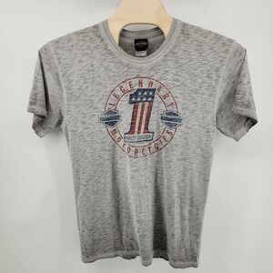 Harley Davidson T Shirt Mens Large Gray Southern Thunder Southaven MS Memphis TN